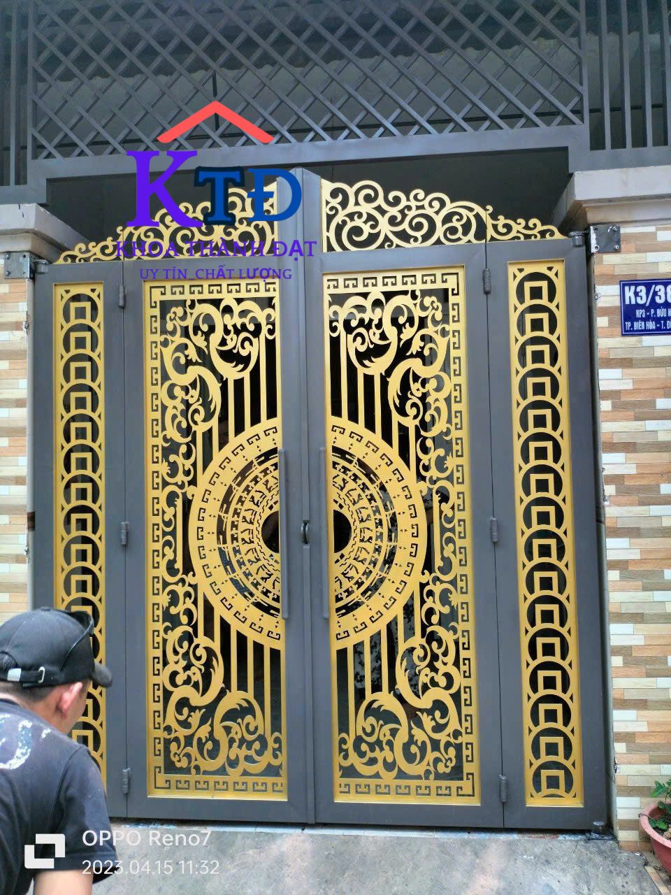 Thiết kế cửa sắt mỹ thuật đẹp tại Củ Chi