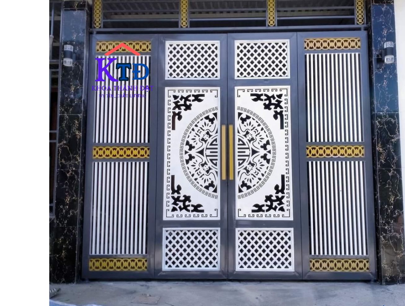 Thiết kế cửa cổng sắt mỹ thuật tại Dầu Tiếng