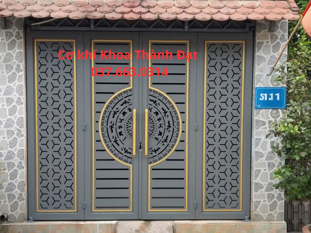 Thi công làm cửa cổng sắt cnc giá rẻ