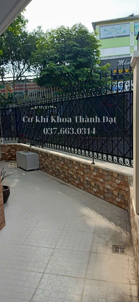 Mẫu hàng rào sắt chống trộm đẹp