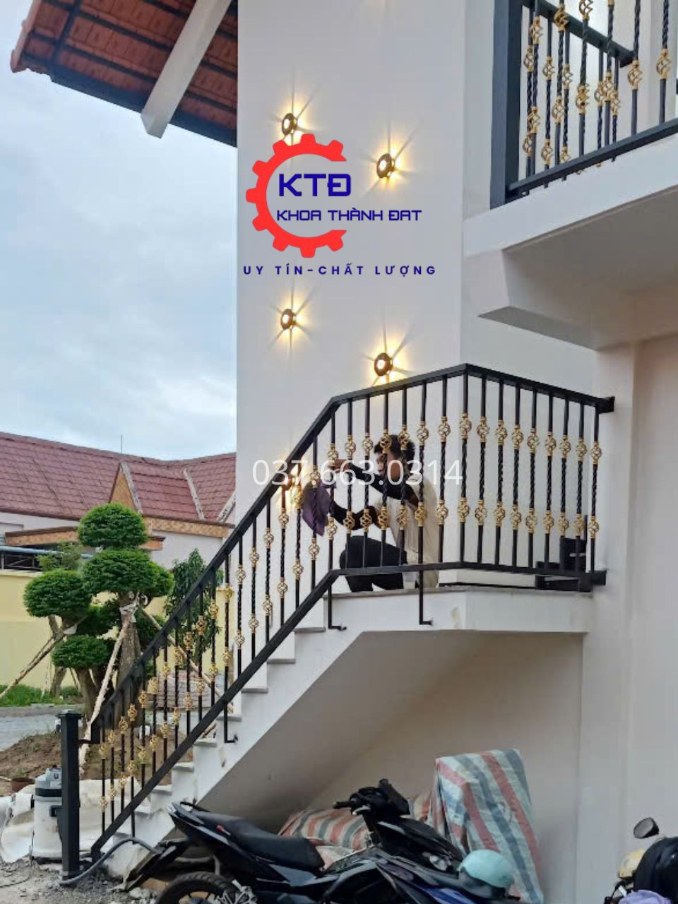 Cầu thang sắt đẹp