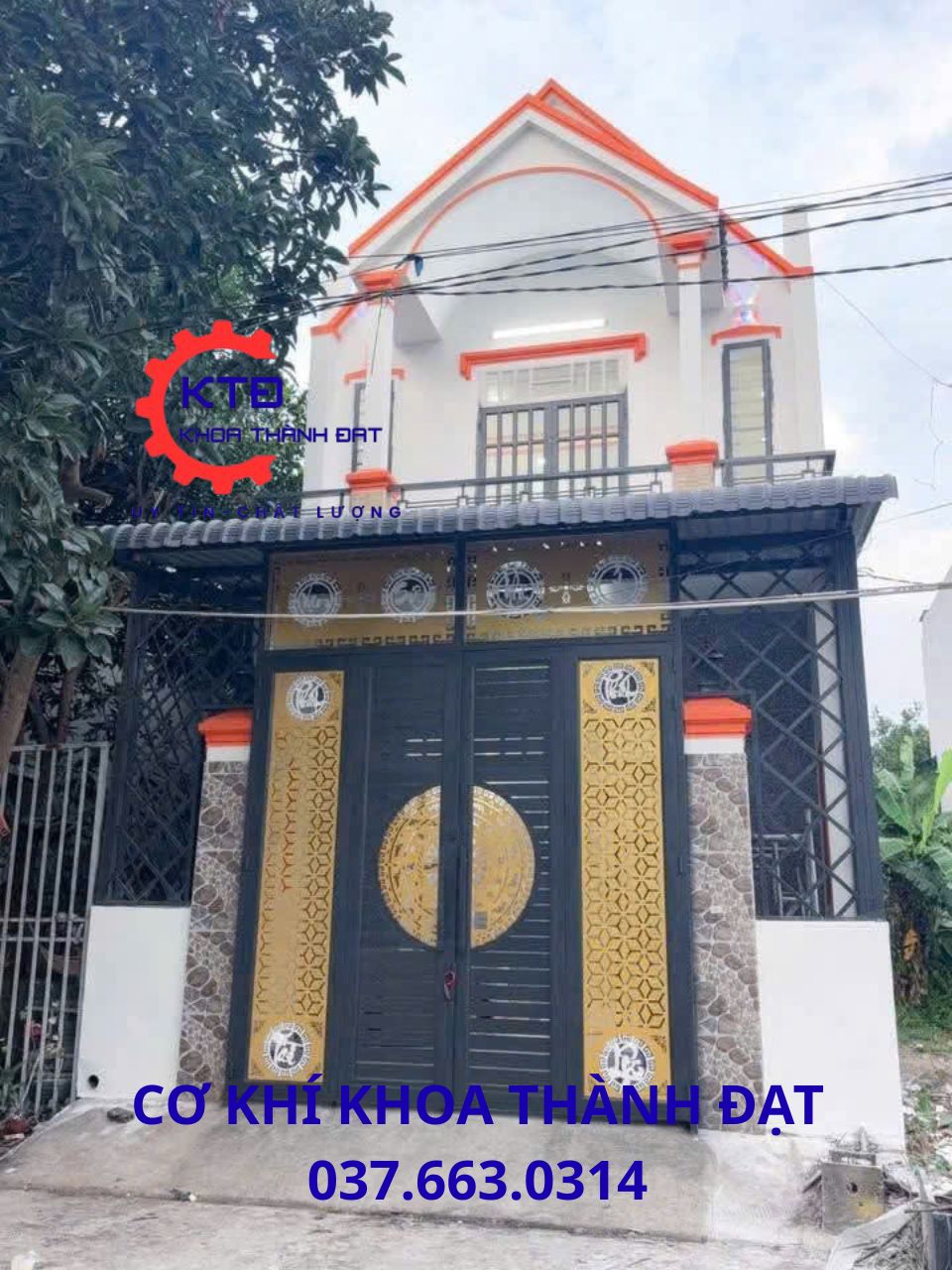 Cửa cnc 2 cánh sang trọng