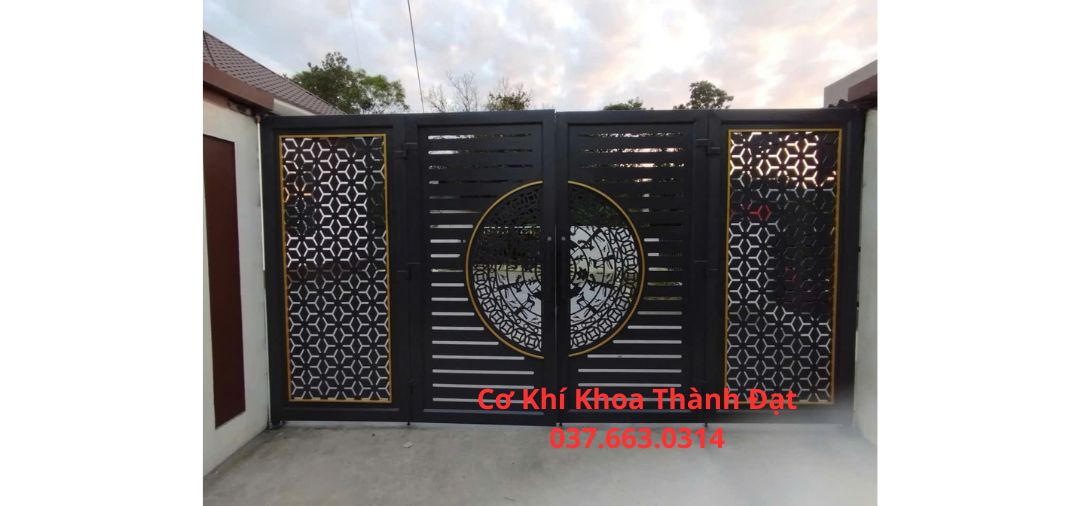 Cửa cổng sắt mỹ thuật Bình Dương