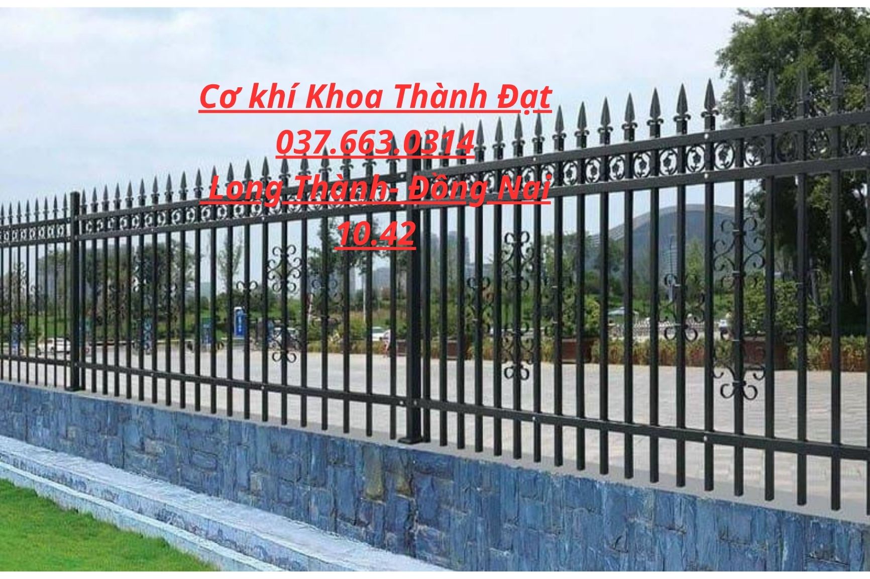 Làm hàng rào sắt tại Long Thành- Đồng Nai