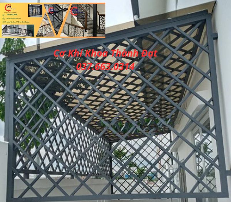 Thi công khung bảo vệ sắt tại Mỹ Phước 3- mẫu 2026