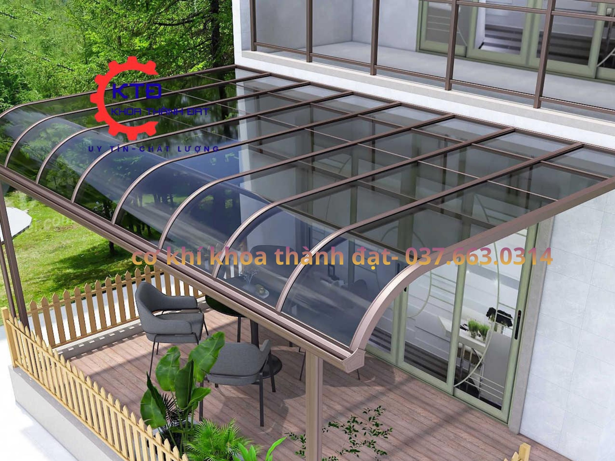 Làm mái poly giá rẻ tại Thuận An